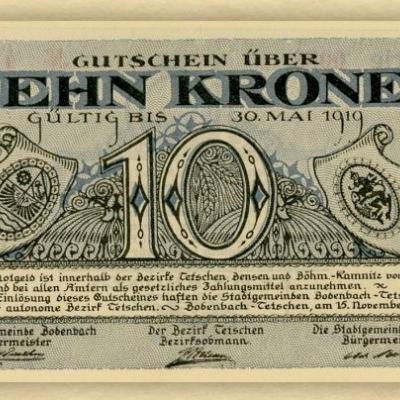 Peníze doby nouze 1918