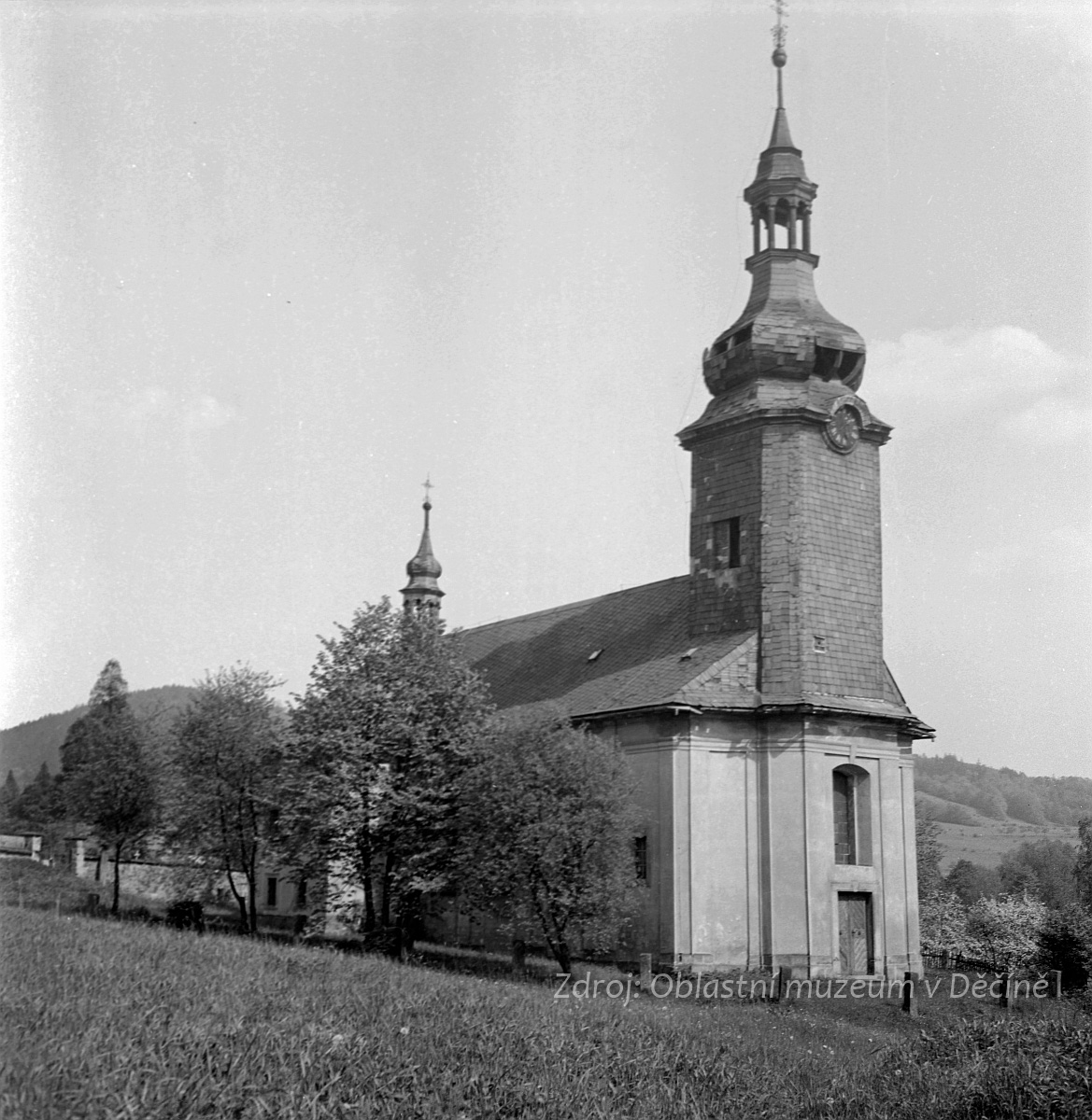 Kerhartice, kostel sv. Máří Magdalény