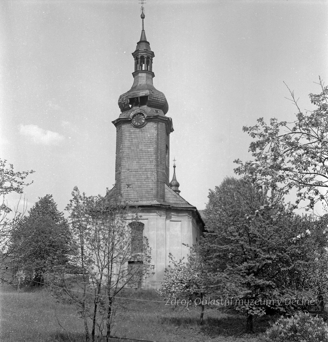 Kerhartice, kostel sv. Máří Magdalény