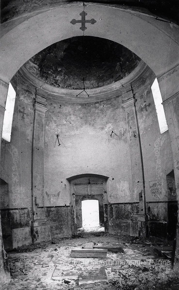 Boží vrch (Gottesberg) u Verneřic, poutní kostel Nejsvětější Trojice