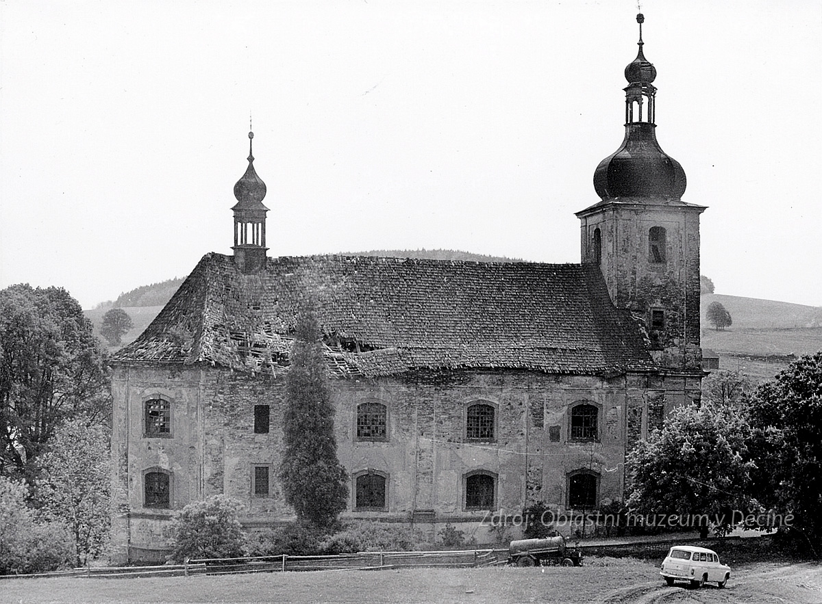 Valkeřice, farní kostel sv. Barbory