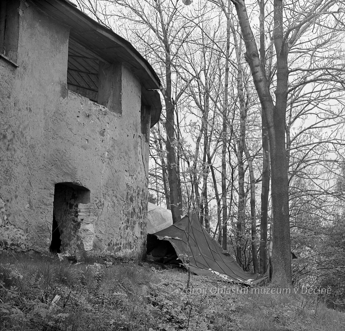 Boží vrch (Gottesberg) u Verneřic, poutní kostel Nejsvětější Trojice