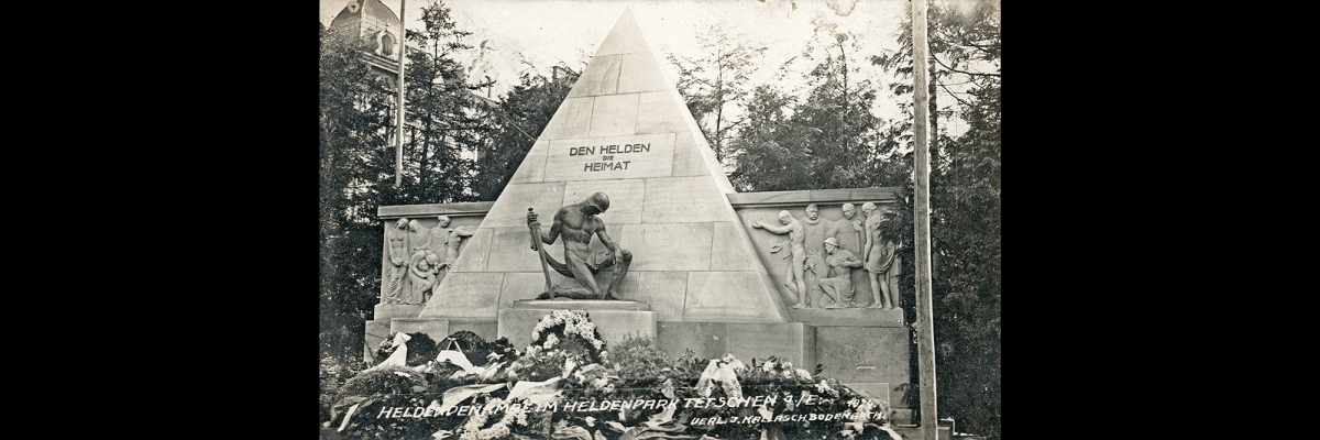 Pomník 1. světové války z roku 1924 (zrušen po 2. sv. válce), Nerudova ulice, Děčín I